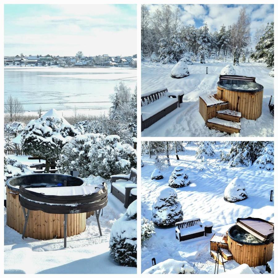 Dom Na Wzgorzu Z Widokiem Na Jezioro Z Balia I Sauna Lipnica  Exterior photo